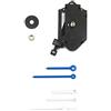 Clock-it Meccanismo Orologio A Pendolo con gancio in plastica,Canotto Lungo 16mm,2 set Lancette plastica. Kit per riparazione, sostituzione o realizzazione orologi pendolo da parete.Azienda Specializzata