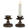 Inweder Portacandele Vintage in Resina, Bronzo Antico, 2 Pcs