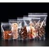 Rimiko 100 Pezzi Sacchetti per Alimentari Trasparenti, Buste Stand Up Richiudibili con Chiusura lampo, Sacchetti Riutilizzabili con Zip per Conservazione degli Alimenti, Snack (12x20cm)