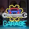 UExnkj-Y Garage Insegna al Neon Insegne LED per Garage Insegna al Neon a LED Colorata Luce al Neon USB per Decorazione Auto, Officina, Regalo per Amanti Delle Auto