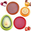 Zykra 4 Pezzi Contenitori in Silicone Riutilizzabili per Frutta e Verdura
