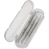 ZMZaoan Kit da 3 Sollevaangoli e Lima per Unghie - Doppia Faccia in Acciaio Inossidabile per Unghie Incarnate, Manicure e Pedicure Professionale - Strumento per la Cura dei Piedi