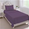Mejoroom Set copripiumino per letto matrimoniale, in morbida microfibra, con tasche profonde, ipoallergenico, senza pieghe, traspirante, resistente allo sbiadimento, 3 pezzi (matrimoniale, viola)