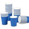 Talking Tables 60 bicchieri di carta usa e getta blu per feste di compleanno, matrimoni, vacanze, bevande, fai da te, 250 ml