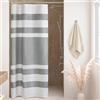 Madison Park Tenda da doccia per bagno 3M Scotchgard con trama a nido d'ape, gestione dell'umidità, qualità spa, tende da doccia moderne per bagno, stalla 91 x 183 cm, grigio
