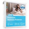 Linenspa Waterproof Smooth Top Premium Twin XL Mattress Protector, traspirante e ipoallergenico, Twin XL Mattress Covers - Dorm Room Essentials - Packaging May Vary, bianco