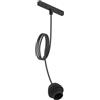 Eglo Accessori per sistema Easy Track, adattatore lampada a sospensione per binario, illuminazione da incasso, accessorio binario soffitto, plastica nera, attacco E27