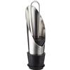 Fackelmann 49549 versatore per Vino con Chiusura, Acciaio Inossidabile, Argento/Nero, 7 x 1,4 x 1,4 cm