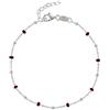 Schmuck Les Poulettes LES POULETTES BIJOUX - Bracciale Argento 925 Perle di Smalto e Perle Argento 925 - Rosso