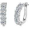 Rougemont, Orecchini a Cerchio con Diamanti Moissanite, Oro 18 Carati, Gioielli Moissanite, Argento Sterling 925, 1,7 cm