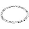 STERLL Bracciale Maschile In Argento 925 Sterling Con Chiusura A Moschettone Lunghezza 22cm Stile Classico Per Occasioni Speciali