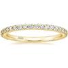 Zakk Eternity Anello da donna in argento 925 con zirconi pieni anelli di fidanzamento fedi nuziali 2 mm (Oro,52 (16.6))