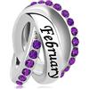 LSxAB Ciondolo per compleanno con pietra portafortuna di 12 mesi, compatibile con braccialetti Pandora, 4.8mm-5.0mm, Rame, Non pietra preziosa