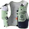 KAILAS FUGA AIR 8 IV Gilet Idratante leggero con 2 bolle d'acqua TPU per uomo donna trail running ciclismo escursionismo verde fico M