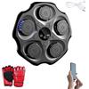 MAGIC SELECT Macchina da Boxe Musicale. Attrezzatura da Allenamento da Parete con LED, Guantoni da Boxe, Bluetooth e Luci a Ritmo di Musica per Bambini/Adulti. (9 modalità, 43x43 cm)