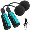 Dermasy Corda per saltare con pesi per dermay, cordless per allenamento, boxe, spiaggia, fitness, senza grovigli, senza corda, per allenamento per uomini, donne e bambini, colore: blu