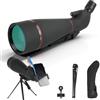 BOSTRON 25-75x100mm Cannocchiale con Treppiede,HD FMC Impermeabile,Cannocchiale Terrestre con Adattatore Telefono Borsa, per Tiro a Segno Tiro, con l'arco Birdwatching