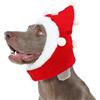 Kuoser Cappello di Babbo Natale per cani con cinturino regolabile, costume festivo per cani di piccola e grande taglia, grazioso vestito natalizio per feste di festa, rosso, L