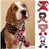 Winmany Sciarpa natalizia per cani, animale domestico, cucciolo, Natale, costume lavorato a maglia, inverno, scaldacollo caldo, bandana, scaldacollo per gatti, abbigliamento per le vacanze, festivo (Medio