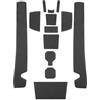 LUWU Compatibile con Dacia Duster 3 III 2024 2025 Tappetini Antiscivolo in Gomma per Console Centrale Porta Bevande Tappetino per Porta Tappetino Antiscivolo Duster 3 Accessori (Nero)