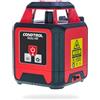CONDTROL - Laser rotante rosso ROTO HR - Portata di livello con cella da 500 m - Raggio a piombo rosso - Bluetooth - Garanzia 2+1 anni - Fornito con accessori