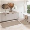 LURICO Set di 2 Tappeto Bagno, Tappeti Bagno, Tappeto Cucina, Tappetini da Bagnos, Tappetino Bagnos Assorbente, Tappetino Antiscivolo, Lavabile in Lavatrice (40 x 60 cm, 50 x 120 cm)