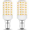 BROLSKUN Lampadina a LED B15D, 7 W, alternativa B15, 70 W, 100 W, luce bianca calda, 1000 lm, doppio contatto, 100 V-265 V, non dimmerabile, illuminazione domestica, risparmio energetico (confezione