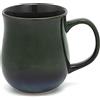 RELEDESA 500ml Tazza da Caffè Ceramica con grande manico, Tazza da Tè realizzata a mano per ufficio e casa, Sicuro per l'uso in forni, microonde e lavastoviglie (Ink Green)