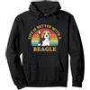 Life is better Regalo per i proprietari Miglior Beagle Vintage Dog Design Beagle divertente dicendo Felpa con Cappuccio