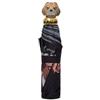 Braccialini Ombrelli Ombrello manuale con impugnatura sagomata a forma di simpatico cagnolino, perfetto per aggiungere un tocco giocoso anche alle giornate di pioggia. Il design su fondo nero è