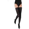 WOOTI TIGHTS autoreggente in cotone BOSCAIOLA 80 den, S-M NERO, morbida, calda, resistente, coprente, calza adatta alla stagione invernale