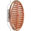Plikc - Griglia aerazione tonda in ABS con rete anti insetti - MADE IN ITALY (Rame 80/125mm.)