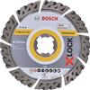 Bosch Accessories Professional 2608615161 Disco Diamantato Universale, X-Lock, Diametro 125 mm, Diametro: 22.23 mm, Larghezza di Taglio 2.4 mm, nero