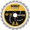 DeWalt, DT99571, QZ, Hojas para Sierra Circular Estacionaria XR EXTREME RUNTIME 250mm x 30mm 24D