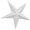 YEPSIO Paralume di carta a forma di stella di carta, grande 60 cm, decorazione da appendere per Natale, matrimonio, casa, festa di compleanno, stelle (bianco)