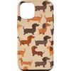 Funny Fun Dog pattern designs Sausage Do Motivo divertente con cane salsiccia, bassotto Custodia per iPhone 12/12 Pro