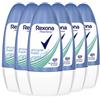 Rexona - Doccia fresco, rotolo deodorante deodorante - su, donna, confezione 6 (6 x 50 ml)
