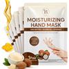 BLOOMORA Maschera Mani Guanti per Pelle Secca - Guanti per Crema Mani Notte con Burro di Karité, Olio di Jojoba & Vitamina E - Trattamento Idratante & Nutriente (6 Paia)