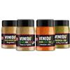 VENEQU BBQ DRY RUBs Gourmet Set #6 (x 4 RUBs) Made in Italy | 1 x Cajun Creole Rub, 1 x Tex-Mex Rub, 1 x Steak Burger Rub, 1 x Provencal Rub