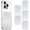 BWOOOWE 5 Pezzi Ventosa per Telefono in Silicone Supporto Antiscivolo per Cellulare Ventosa Auto Compatibile con Custodie iPhone e Android Supporto Hands Free per Selfie e Video(Bianco)
