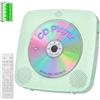 Gueray Lettore CD portatile Hifi : Lettori CD Bluetooth per la casa con altoparlanti Batteria ricaricabile da 1800 mAh Telecomando Copertura antipolvere rimovibile Supporta radio FM USB AUX Verde