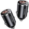 MOSWAG Caricatore Auto USB A 33W（2 confezioni）, 2 porte Adapter per accendibili con PD 33W & QC 3.0 7.5W Compatibile con iPhone, Samsung Galaxy S25/S24, Huawei, Xiaomi, Tablet