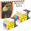 D&C Cartucce compatibili per Brother LC-1220 LC-1240 XL per Brother DCP-J525W DCP-J725DW DCP-J925DW MFC-J280W MFC-J425W MFC-J430W MFC-J425W MFC-J435W MFC-J5910DW MFC-J625DW MFC-J6510DW (6-Pack)