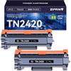 ZIPRINT tn2420 toner brother per toner brother mfc l2710dw mfc l2700dw hl-L2310d hl-L2350DN hl-L2350DW hl-L2370DN hl-L2375DW dcp-L2510d l2530dw mfc-L2710dn l2730dw l2750dw (2-Pack,con chip)