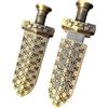 xichuangyuXCY, chiavetta USB in metallo a forma di antico pesce di bronzo cinese con intestini di spada USB 2.0 (spada di bronzo 128GB)