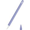MoKo Cover compatibile con iPad iPencil di seconda generazione, custodia protettiva per pennino in silicone, pennino capacitivo con punta di ricambio e clip integrata, Lavanda