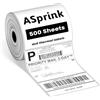 ASprink 4x6 Etichette per stampante termica diretta, etichette per indirizzi di spedizione compatibili con Etsy, Shopify, Ebay, Amazon (500 etichette)