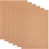 BENECREAT 6 Foglio di Sughero A4, Piastrelle Rettangolari Fai Da Te, Bacheche In Sughero Da 209 x 297 x 7mm per Sottobicchieri, Arte Muraria, Bacheche
