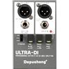 Depusheng Ultra-DI Di2 Professional Active DI-Box/Splitter a 2 canali con attenuatore di ingresso per collegare chitarra e basso, connettore bilanciato e sbilanciato, alimentazione 48V supportata