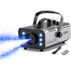 FODEXAZY Macchina per Fumo, 1200W Macchina della Nebbia con 6 Luci LED RGB, Telecomando Wireless, per Feste, Matrimoni, Discoteca, Matrimonio Halloween Natale